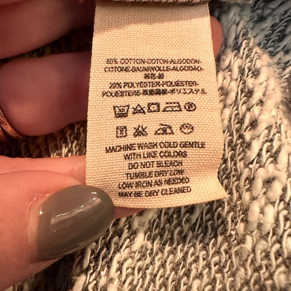 Free People Gray In The Loop Open Front Waterfall Cardigan - Picture 3 of 6